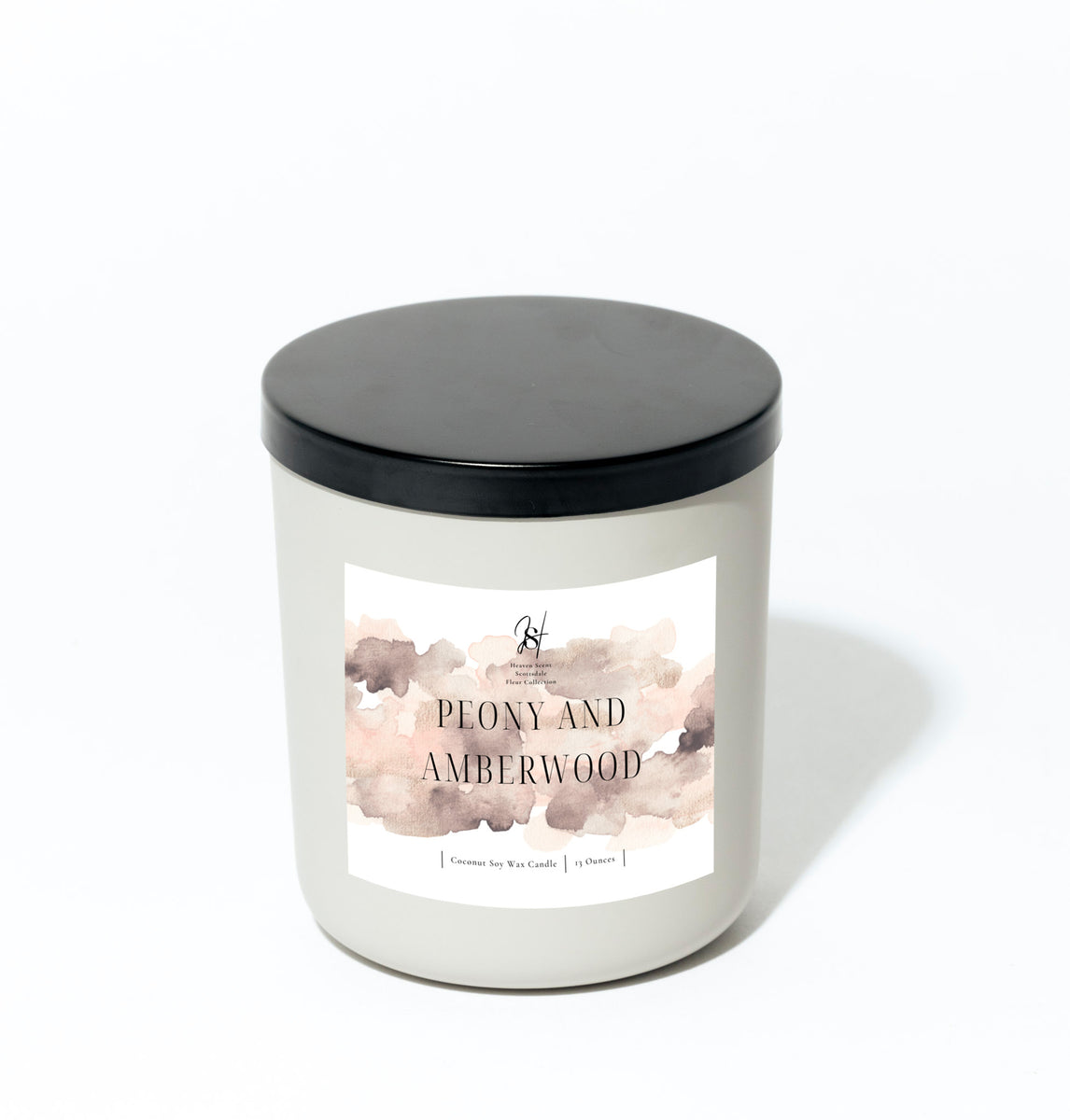 Flower and Woody] Craft Scented Candle Peony & Amber Wood - Shop