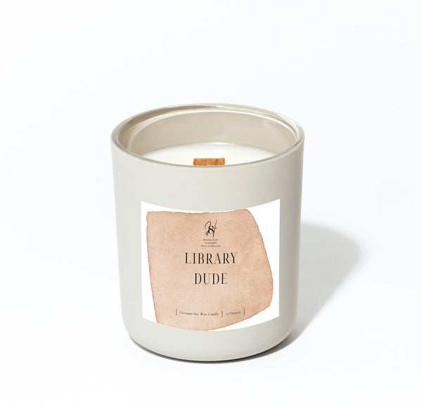 Library Dude Candle